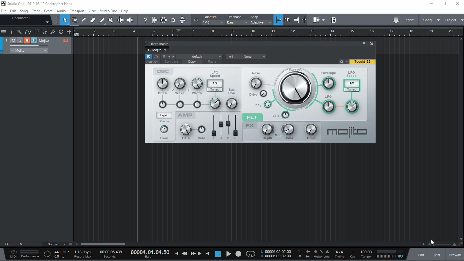 Setting up Touché/Lié in Studio One Help Center
